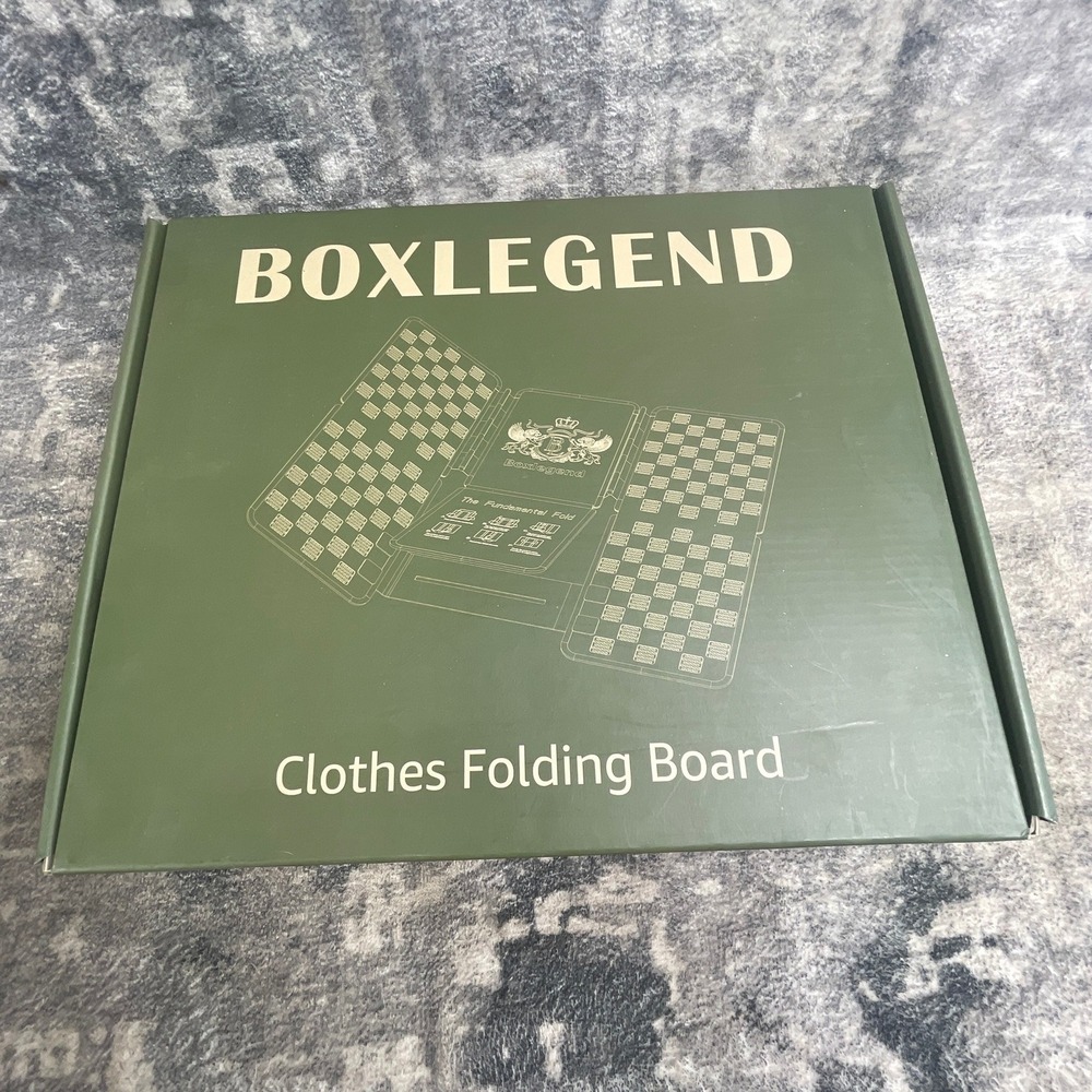 BoxLegend Clothes Folding Board Shirt Folder Laundry Board Black  NWOT